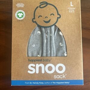 happiest baby snoo sack - Gray Organic Cotton Baby Sleep Sack (Size L)